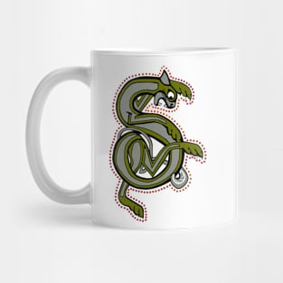 Celtic Cat Letter S Mug